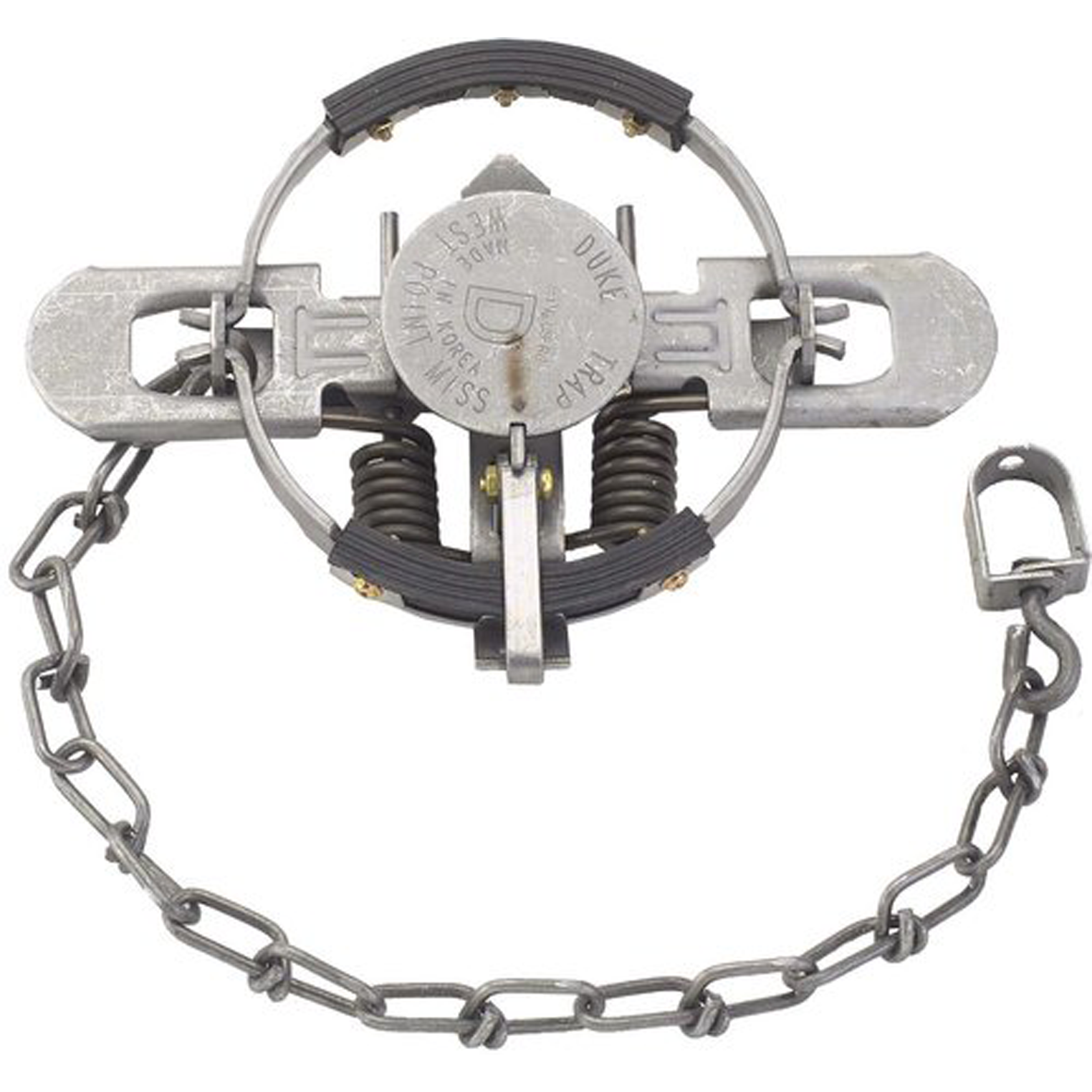 DUKE #1 1/2 COIL SPRING RUBBER JAW TRAP