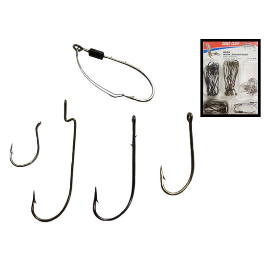 eagle claw bass hook assortment, assorted bass hooksThe Snare Shop