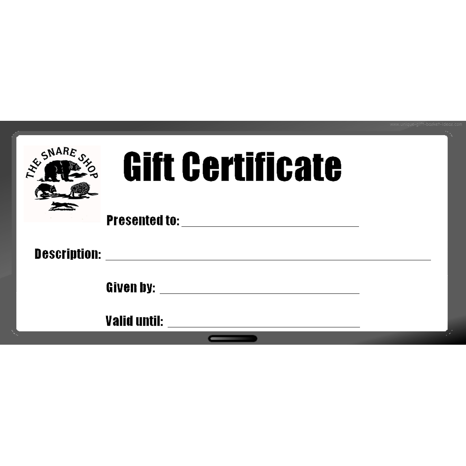 GIFT CERTIFICATE