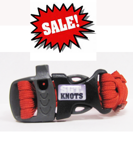 PARACORD BRACELET WITH WHISTLE BUCKLE