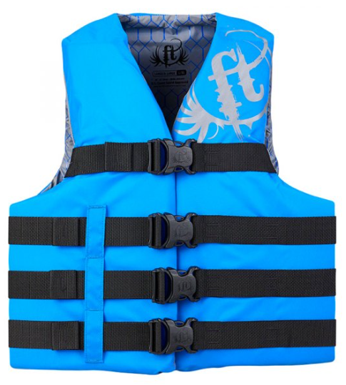 Full Throttle Adult Nylon Blue Life Jacket - Small/Medium
