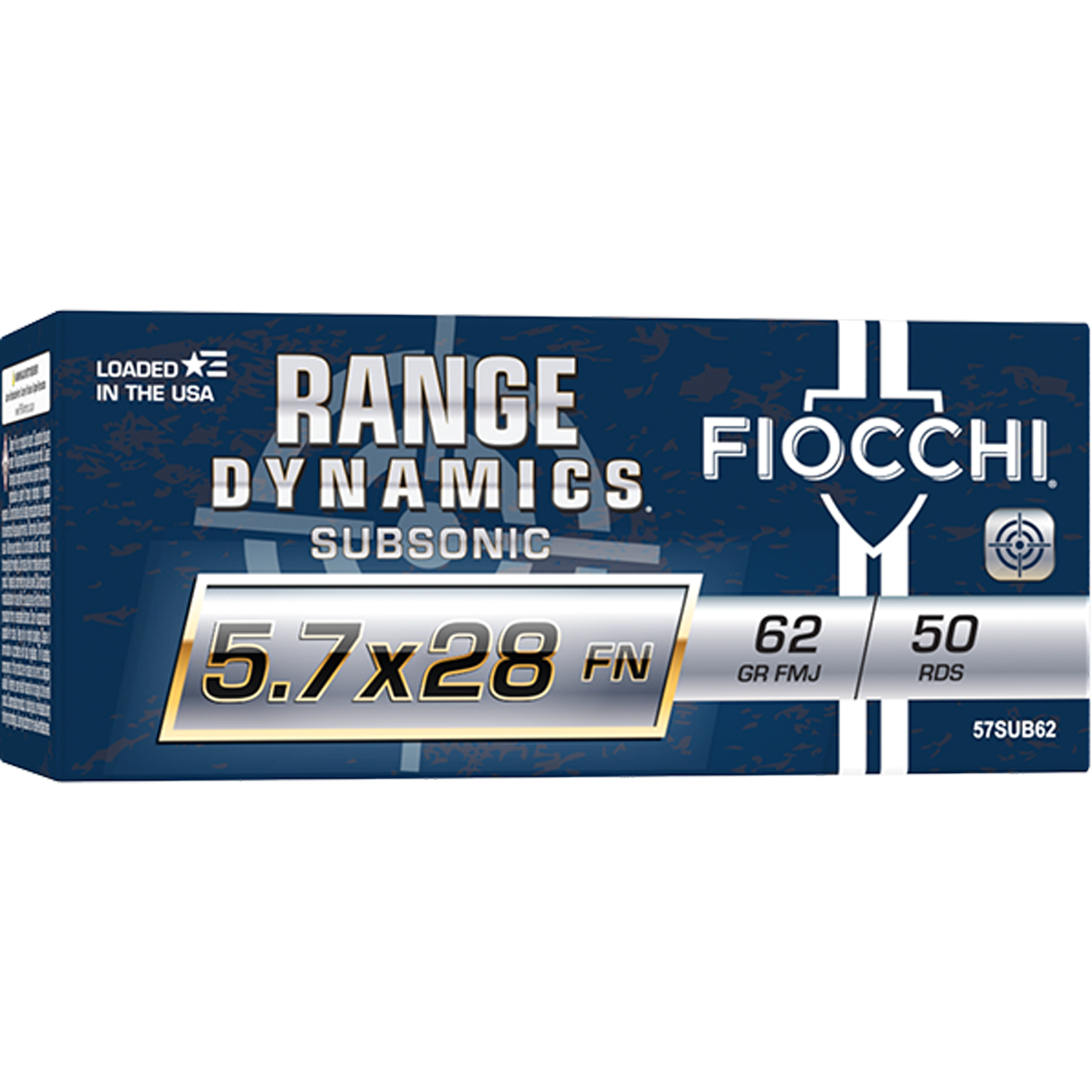 Fiocchi 5.7x28mm 62 Grain FMJ