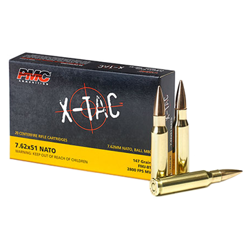 PMC 7.62x51 NATO 147gr FMJ-BT X-Tac
