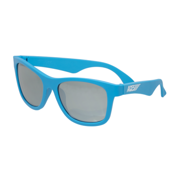 Aces Navigator Babiators Blue/Silver Lens Sunglasses - Ages 6 & up