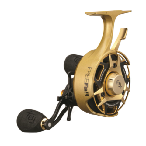 13 Fishing Black Betty FreeFall Carbon 10th Anniversary Inline Ice Fishing Reel