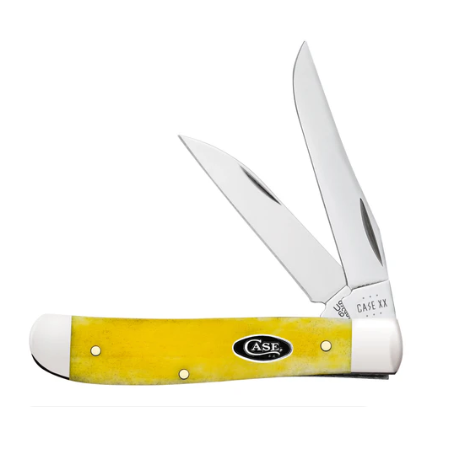 Case Knives Smooth Yellow Bone Mini Trapper