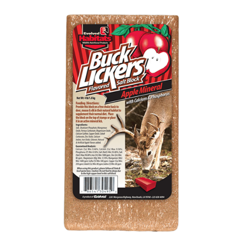Evolved Habits Buck Lickers Apple Mineral Salt Block