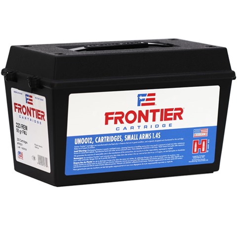 Frontier 223 Remington 55gr FMJ 200 Round Bulk Pack