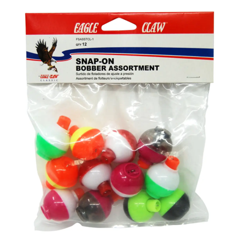 Eagle Claw Snap On Float Multi Colored Assortment-The Snare Shop