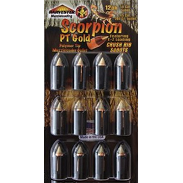 Harvester Muzzleloading Scorpion PT Gold .50 Cal 240 Gr