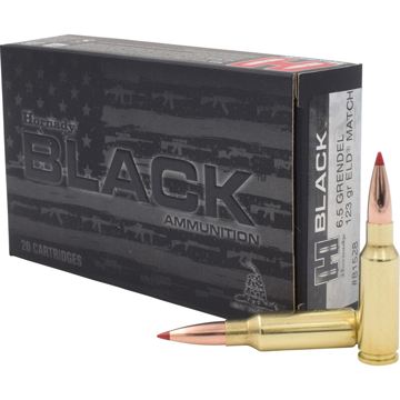 Hornady 6.5 Grendel 123gr ELD Match Black