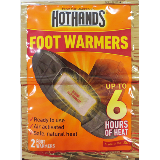 Hot Hands Foot/Toe  Warmers - 2 Packs Per Package