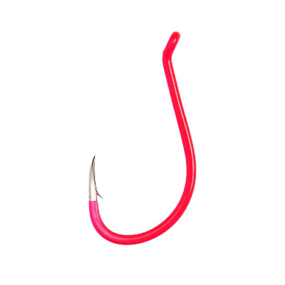 Eagle Claw Lazer Octopus Fluorescent Red Hooks - 25 Pack