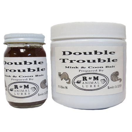 R & M Double Trouble Raccoon Bait , raccoon bait, - The Snare Shop