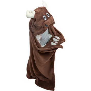 Lazy One Moose Critter Blanket