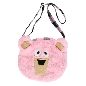 Lazy One Pink Bear Girl Purse