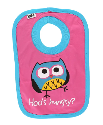 Lazy One Hoo's Hungry? Girl Bib ON SALE
