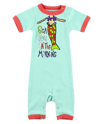 Lazy One Sea You in Morning Infant Romper