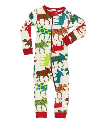 Lazy One Patterned Moose Union Suit
