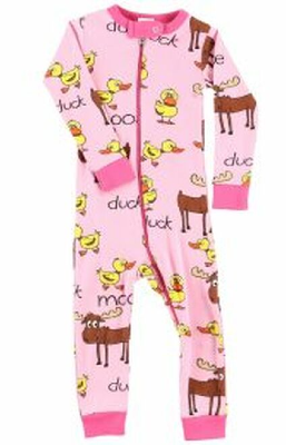 Lazy One Infant Girl Duck Unionsuit DISCONTINUED