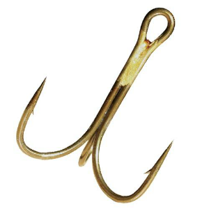 Matzuo America Round Bend Xx Strong Treble Hook - Gold