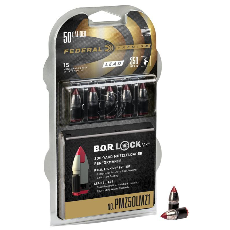 Federal BORLOCK 50 Caliber LT Muzzleloader Bullets
