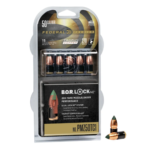 Federal BORLOCK 50 Caliber TC Muzzlelaoder Bullets
