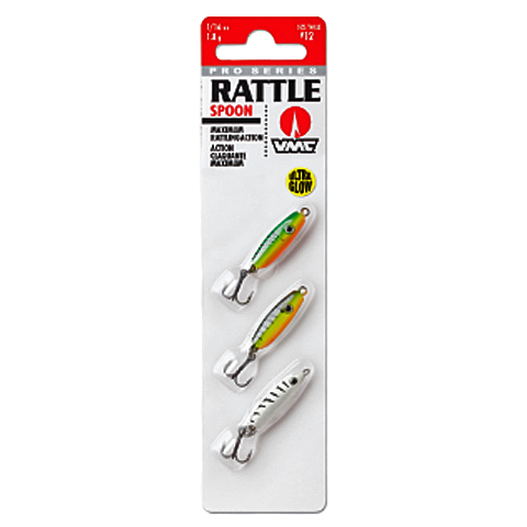 VMC Rattle Spoon Kit 1/16 oz Glow