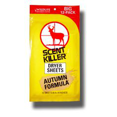 Scent Killer Autumn Formula Dryer Sheets
