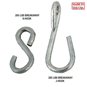 Break away device Details about   100 285lb J-Hook Break Away for Snares Trapping 