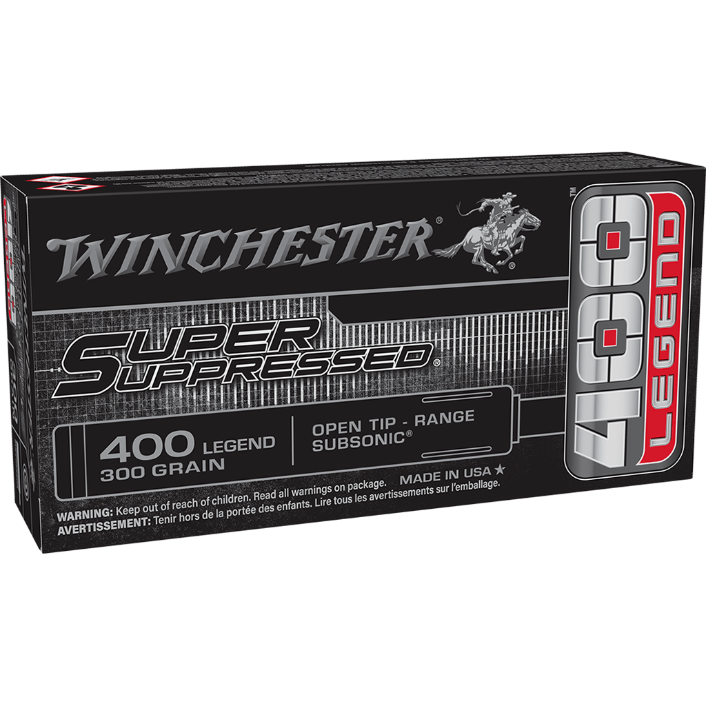 Winchester 400 Legend 300 Grain Super Suppressed Open Tip