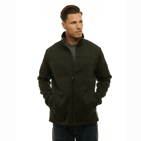 fleece trailcrest sweater zip jacket heather
