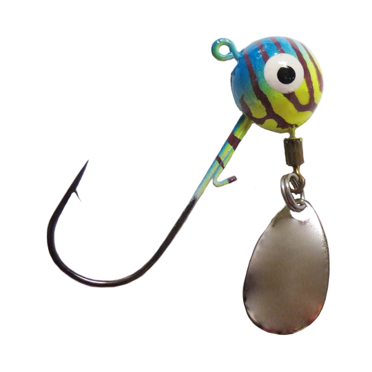 ric's deluxe round jig head spinner with wire keeper 1/4 ozThe Snare Shop