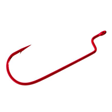Gamakatsu Offset Shank Worm Hook - Red